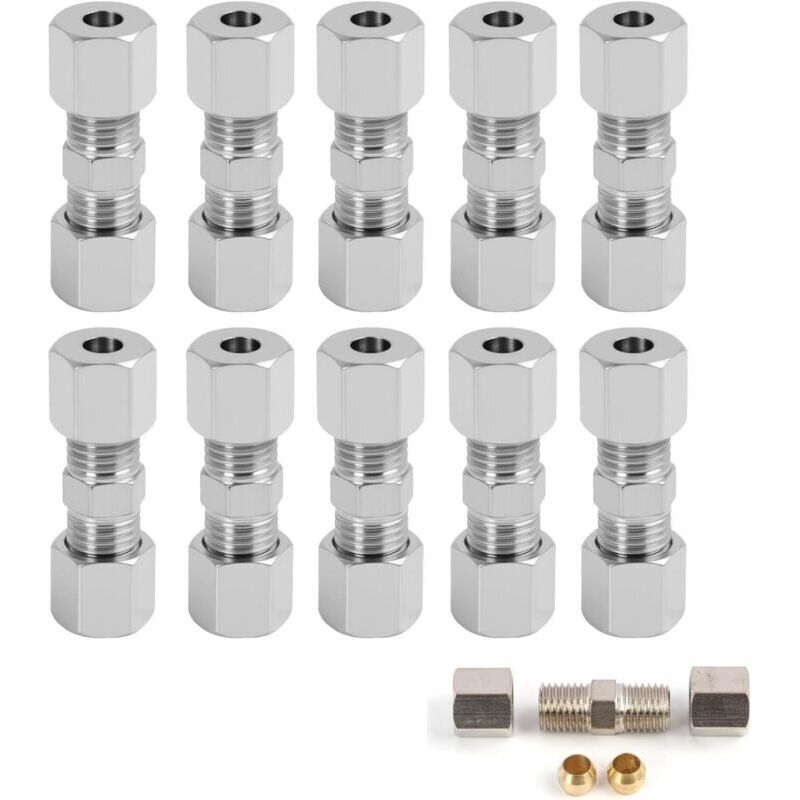 Set of 10 4.75mm Brake Cable Connectors - Replacement Kit for Brake Cable Without Fitting - Easy to Install - Quality Parts for Braking System