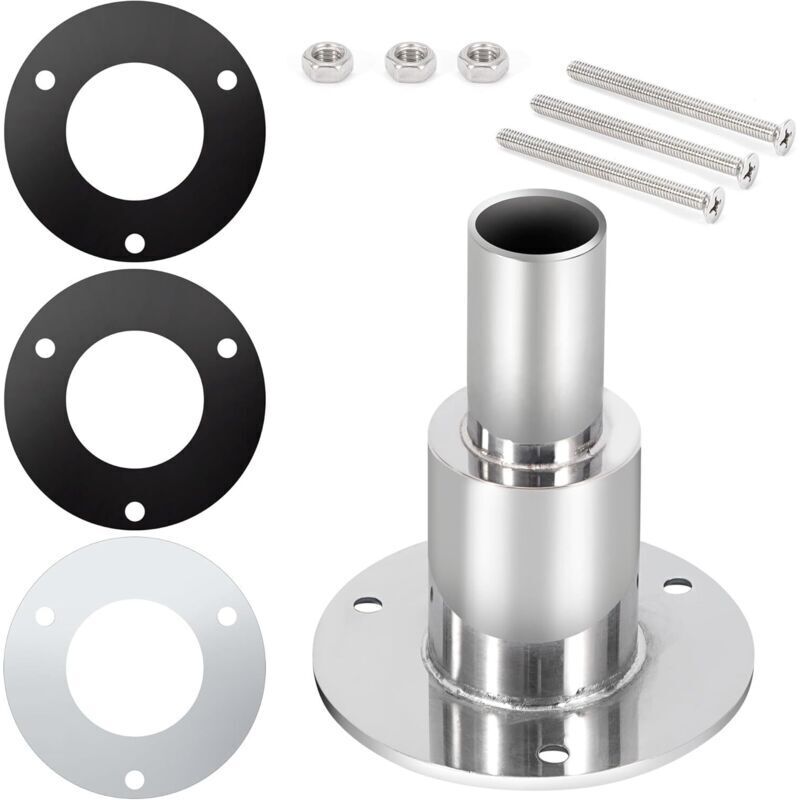 24mm Stainless Steel 316 Through-Hull Diesel Heater Exhaust Fitting for Boat, Car, and Truck Diesel Parking Heaters - Straight Head