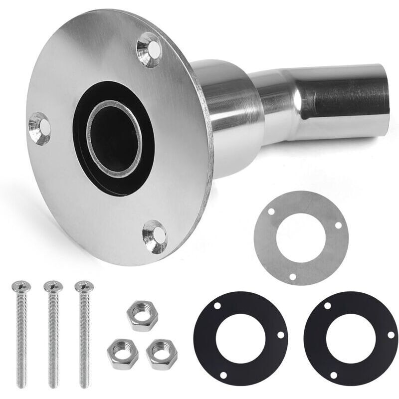 Diesel Heater Exhaust Fitting - 24mm, 316 Stainless Steel Through Exhaust for Parking Heaters, Exhaust Pipe for Boats, Cars, and Trucks, Elbow