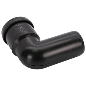 FloPlast WP26B Black Push-Fit Waste 90° Conversion Bend - 32mm