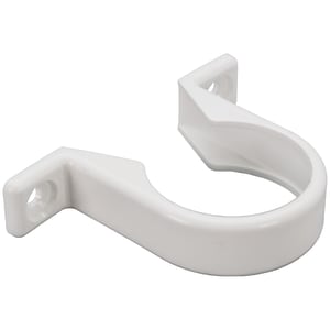 FloPlast WP35W White Push-Fit Waste Pipe Clips 40mm - Pack of 3