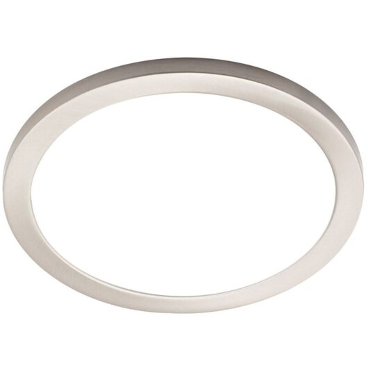 Litecraft - Darly Ceiling or Wall Light Flush 24 Watt led Fitting - Satin Nickel