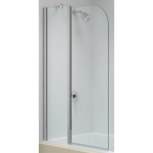 Nexa By Merlyn Easy-Fit Folding Curved Bath Screen - 1500 x 900mm