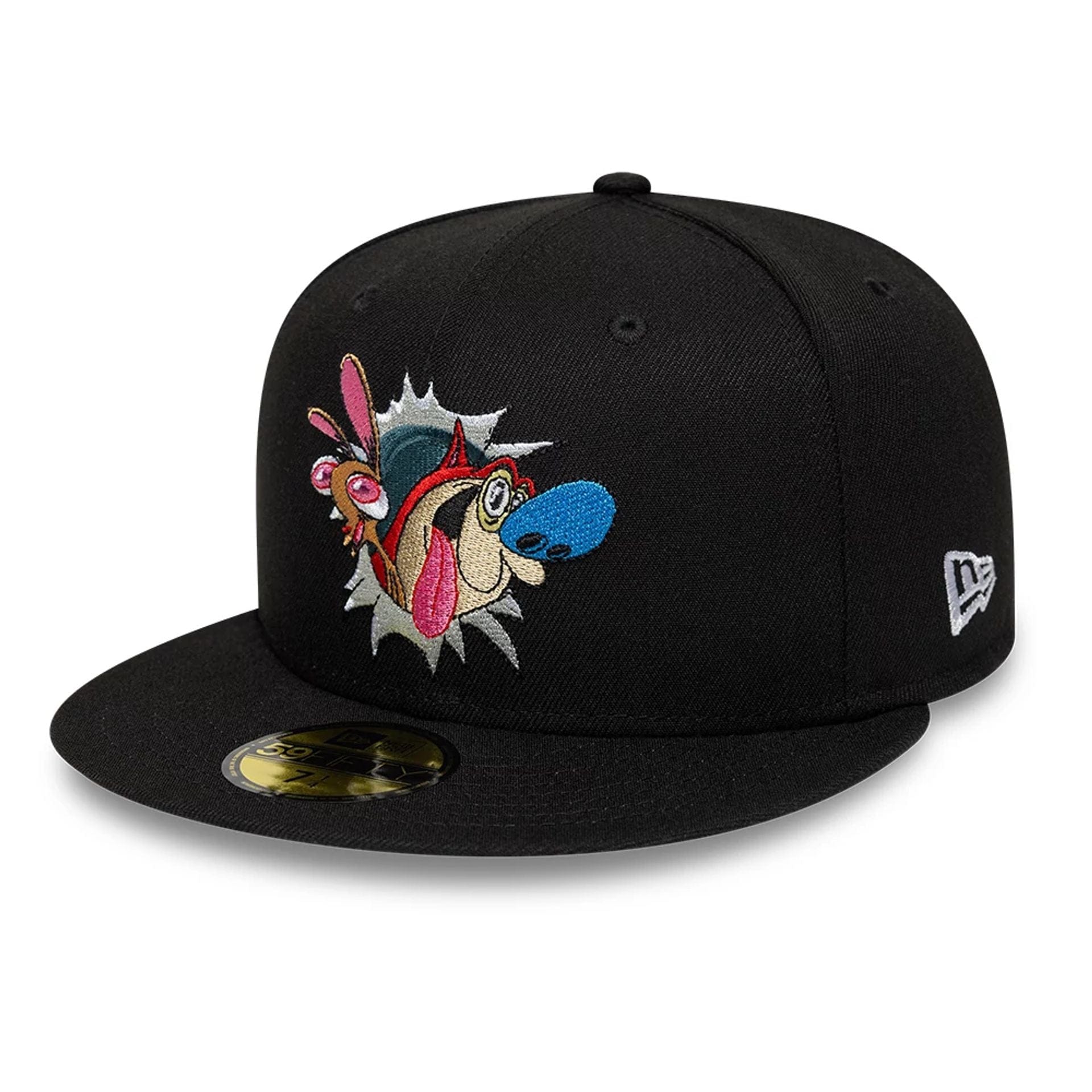 Ren & Stimpy Character Graphic Black 59FIFTY Fitted Cap New Era Cap adult unisex
