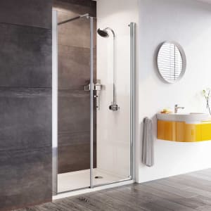 Roman Innov8 8mm Chrome Pivot Door Only for 1 ln-line Panel & Recess Fitting - 585mm