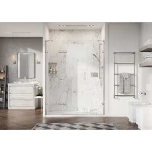 Roman Liberty 8mm Nickel Hinge Door Only for 2 In-line Panels & Recess Fitting - 685mm