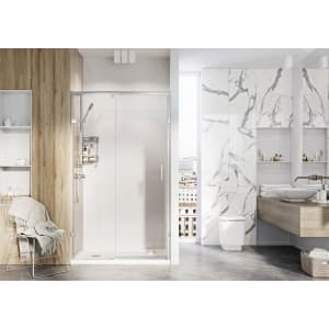 Roman Liberty 8mm RH Chrome Single Sliding Shower Door for Recess Fitting - 1500mm