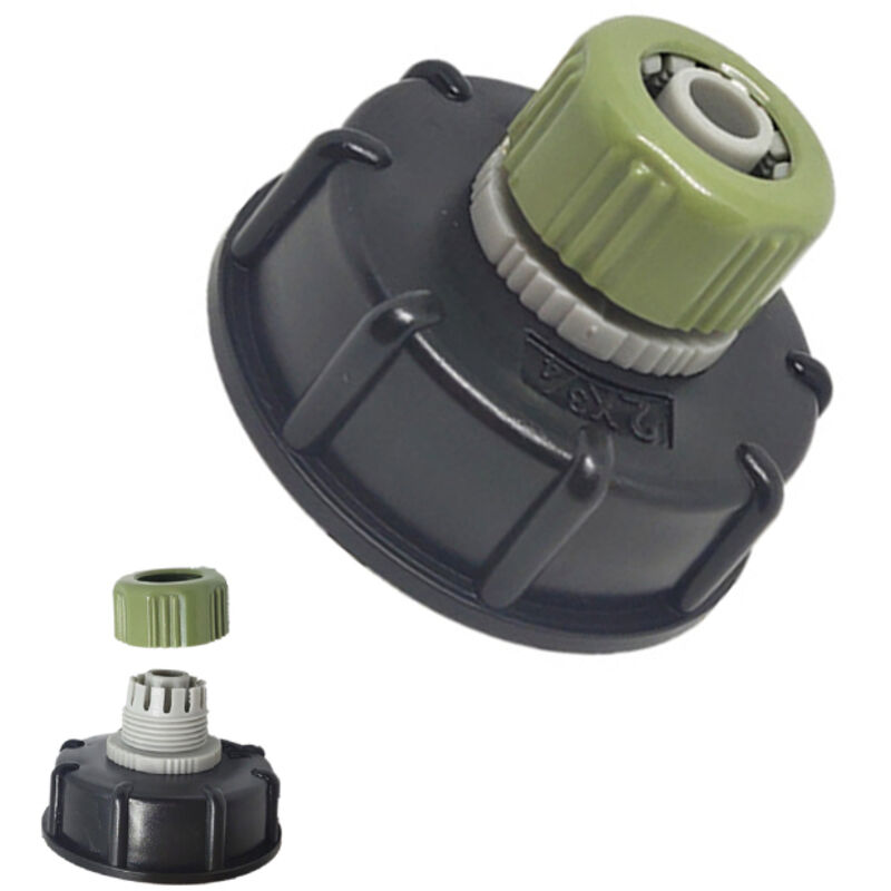Water tank connection - durable IBC adapter made of plastic - S60X6 - garden hose adapter to 3/4-inch hose connection