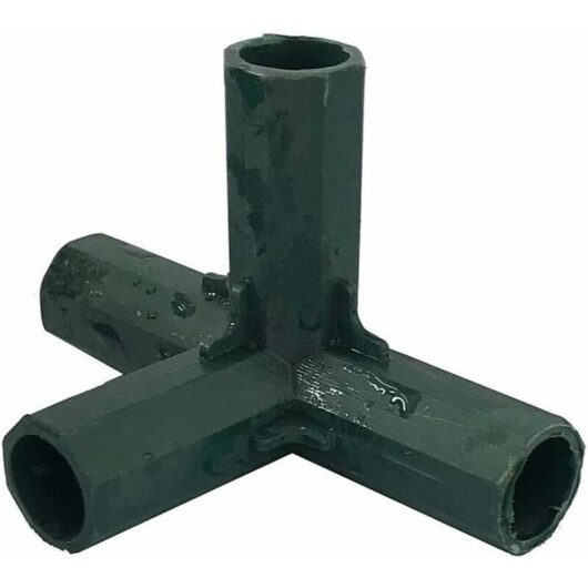 4Pcs Right Angle 4 Way Fitting Build Heavy Duty Greenhouse Frame Furniture Connectors Tent Connection Garden Framework Cages Corner Connector
