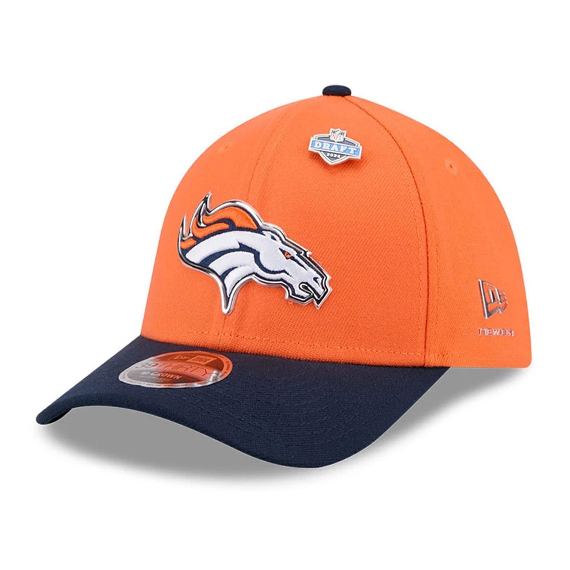 Broncos NFL Draft 2026 Orange 39THIRTY M-Crown Stretch Fit Cap New Era Cap adult unisex