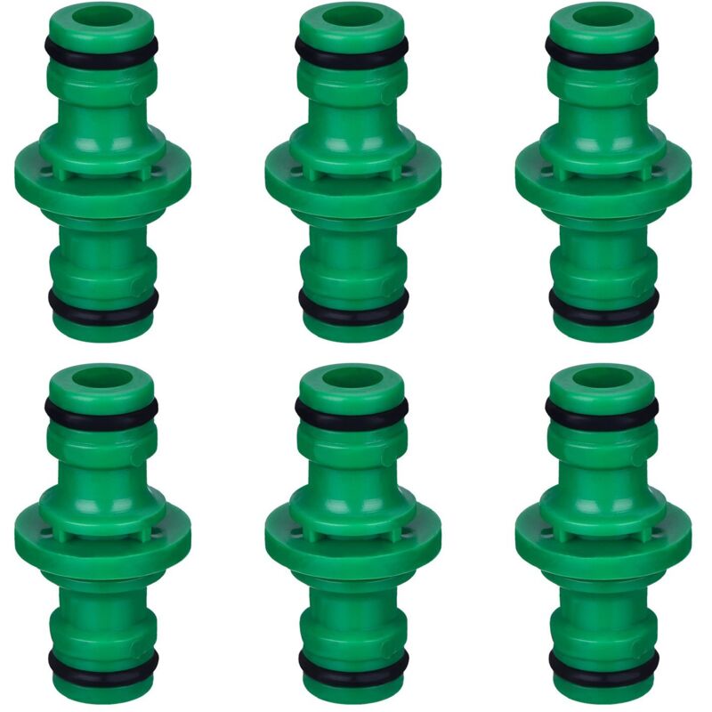 Double Male Hose Fittings for Joining Garden Hose Pipe (Green)