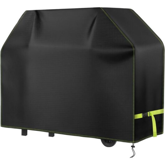Ikodm - Outdoor bbq Cover, 420D Oxford, 137x61x117CM, Wind/Sun/Waterproof, Fits Most BBQs