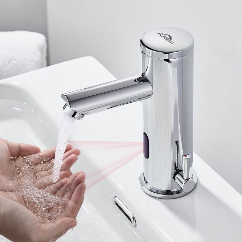 Infrared fittings Bathroom faucet with infrared electronics Touchless Automatic washbasin mixer tap Bathroom faucet Wash basin faucet Faucet for