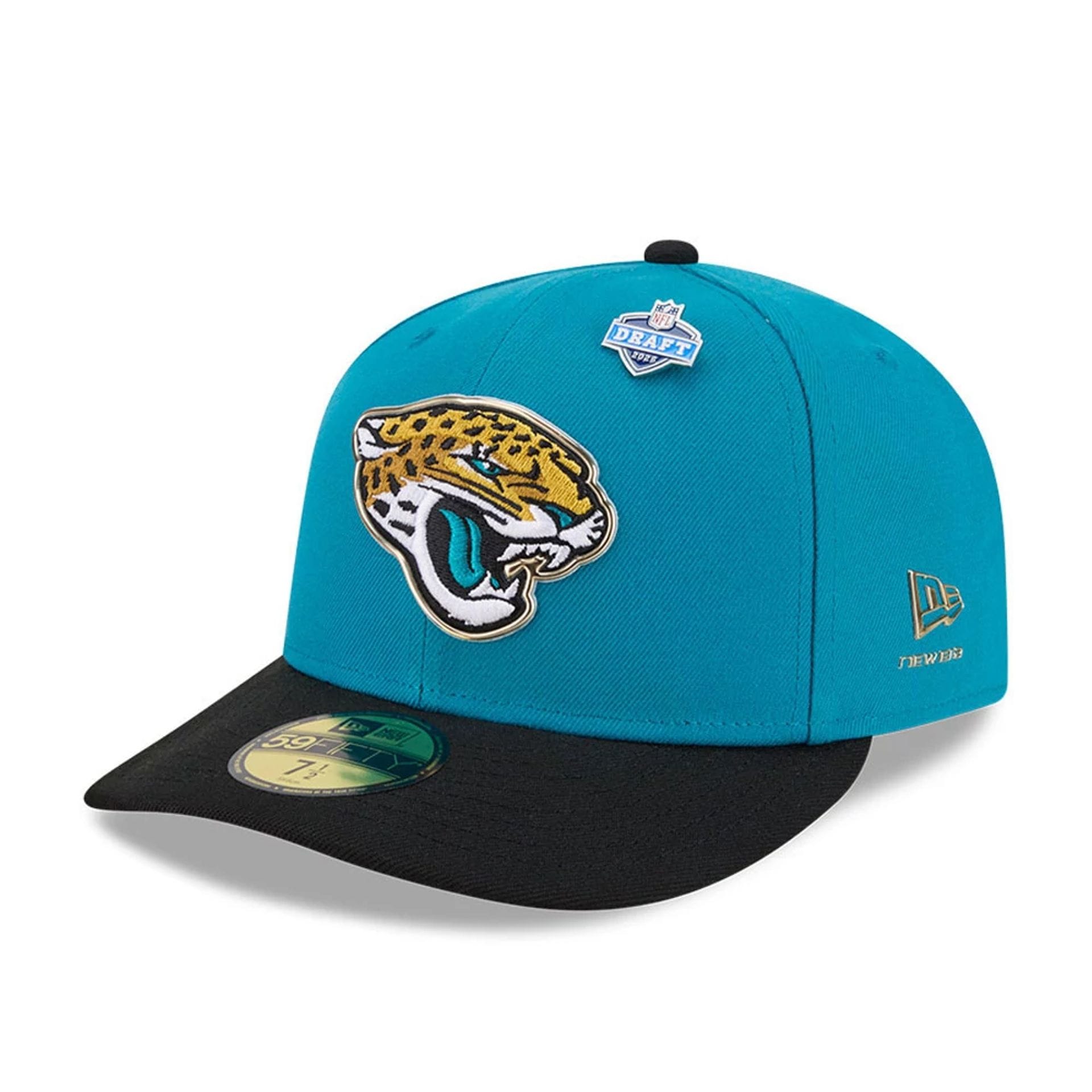 Jacksonville Jaguars NFL Draft 2026 Turquoise 59FIFTY Fitted Cap New Era Cap adult unisex