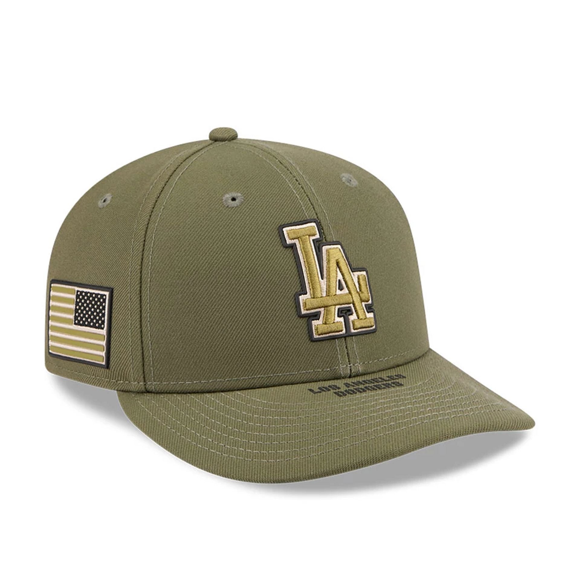 LA Dodgers MLB Armed Forces Day 2026 Green Low Profile 59FIFTY Fitted Cap New Era Cap adult unisex
