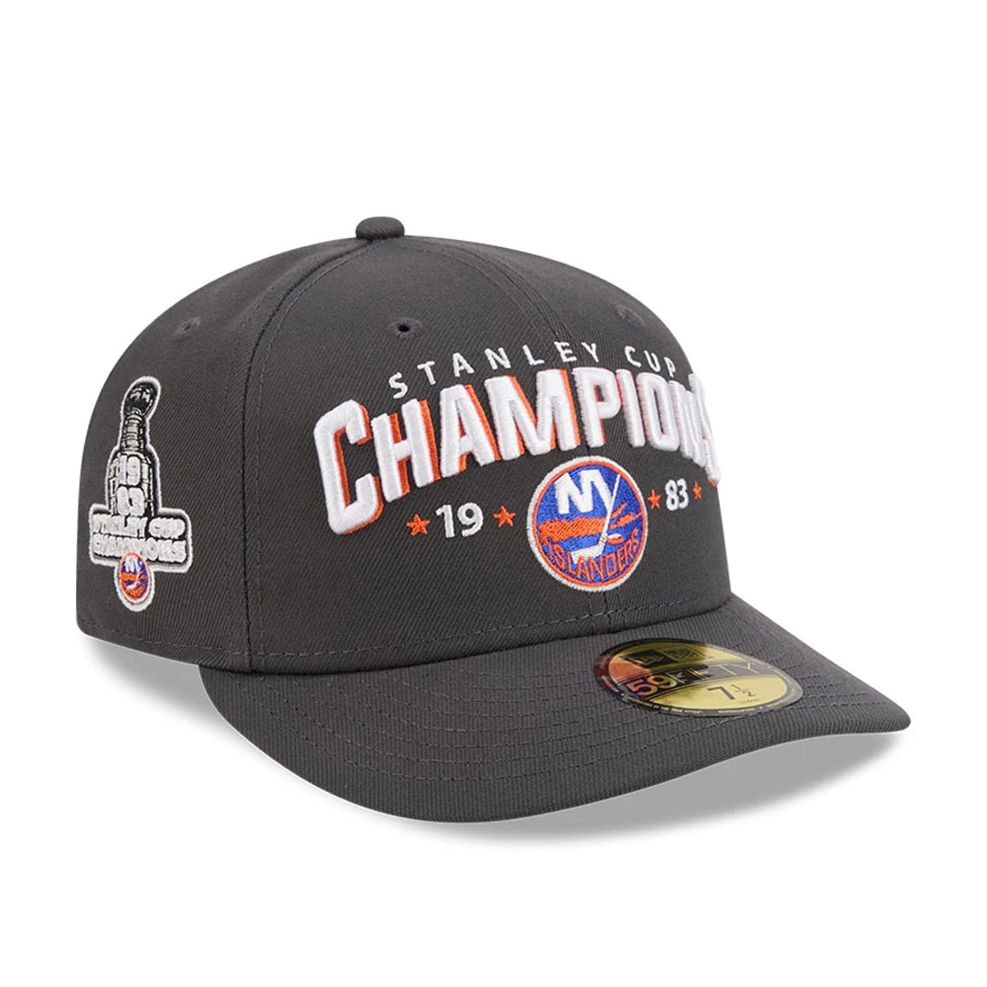 New York Islanders NHL Stanley Cup Champions Dark Grey 59FIFTY Fitted Cap New Era Cap adult unisex