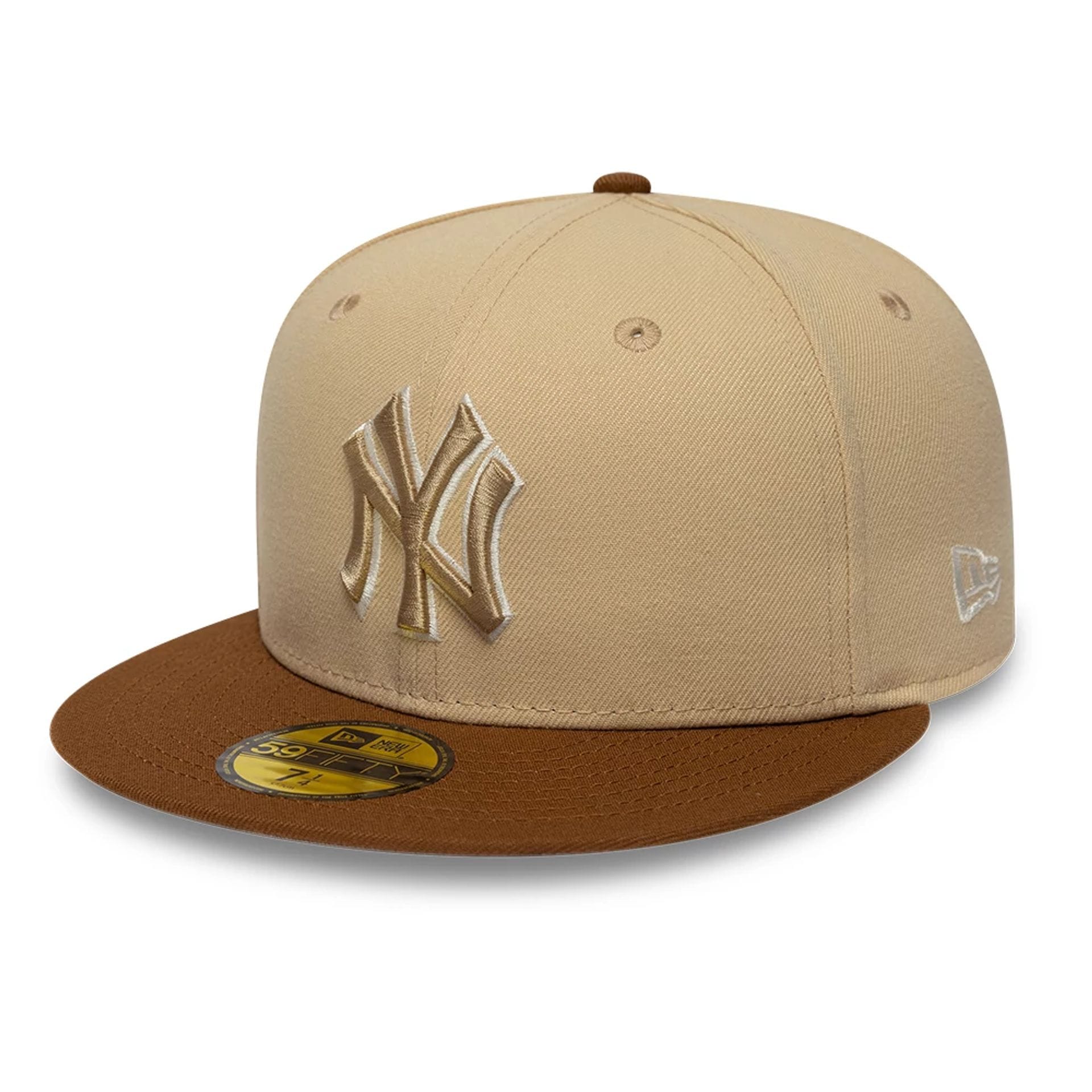 New York Yankees MLB Mocha Mousse Light Beige 59FIFTY Fitted Cap New Era Cap adult unisex