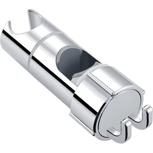 Odipie - 360 Degree Adjustable Shower Bracket, abs Shower Head Holder, Shower Head Bracket, Fits 16-27mm Cylindrical Shower Rods, Easy to Install