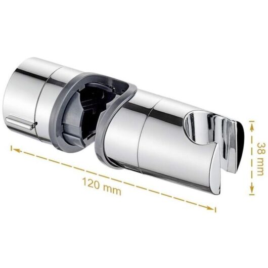 Odipie - Bathroom shower head holder, adjustable hand shower clamp, chrome