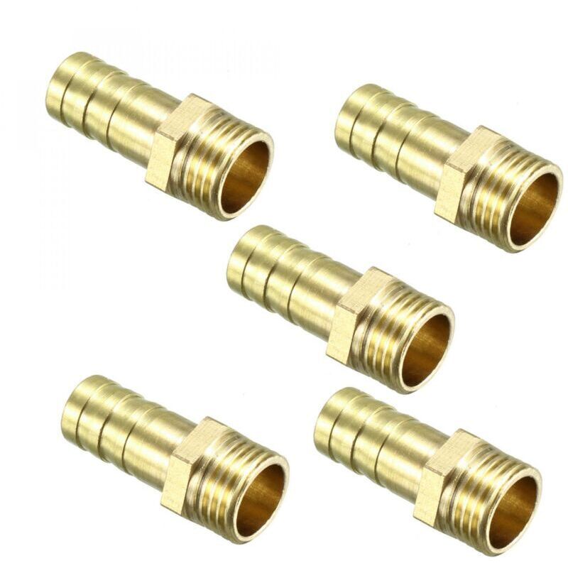 Odipie - pieces brass hose nozzle, 10 mm barb x 1/4 pt male adapter
