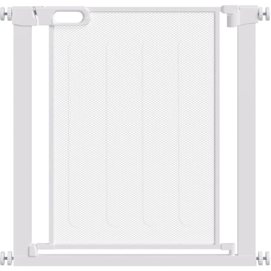 Pawhut - 76cm Tall Pressure Fit Safety Gate for Doorways, Dog Gate 75-103 cm White