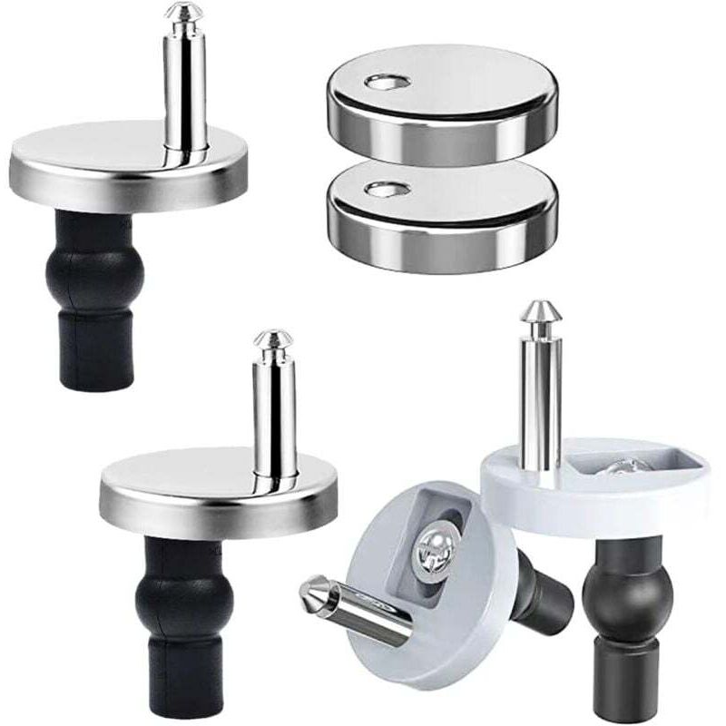 Piece toilet seat fixing, universal toilet seat fixing, stainless steel toilet seat hinge with screws for toilet seat fixing Mumu