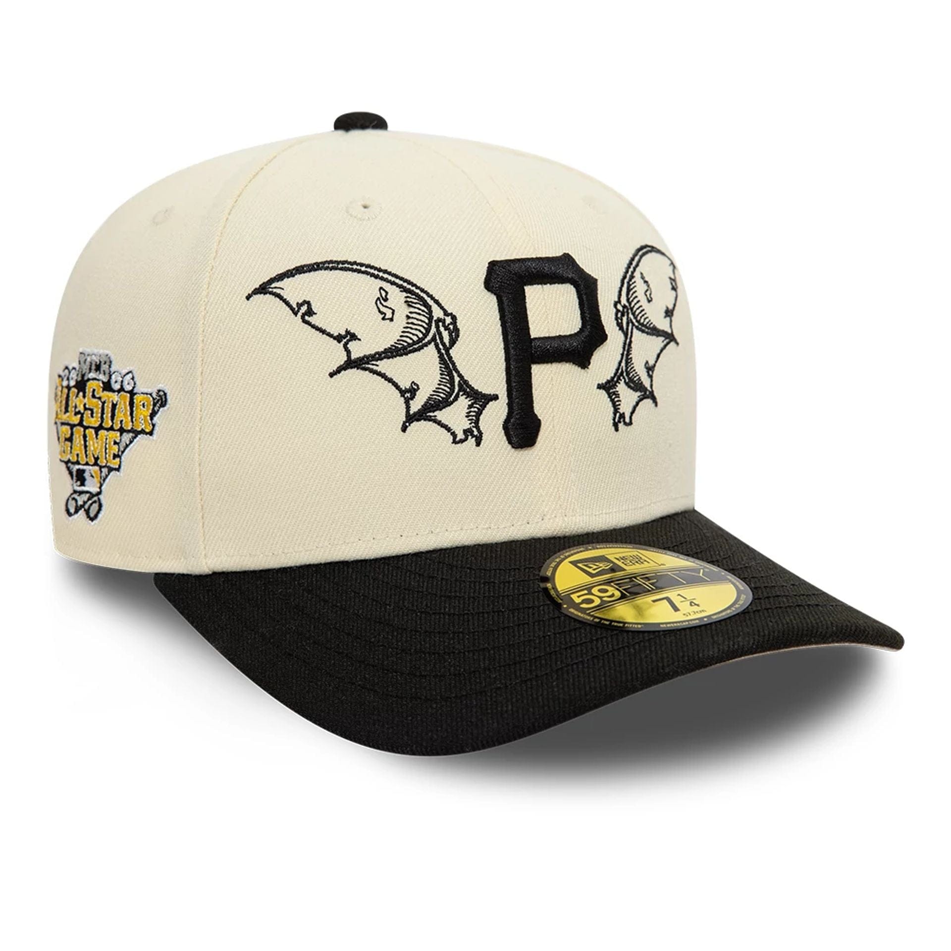 Pittsburgh Pirates MLB Team Wings Light Beige 59FIFTY Fitted Cap New Era Cap adult unisex