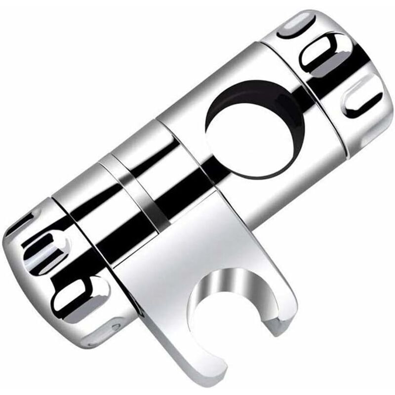 Shower Holder, Adjustable Shower Bracket for Wall Mounted Shower Rail, Hand Shower Holder, Replaceable Shower Button, Diameter 25mm, Adjustable,