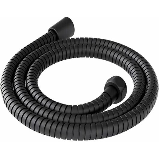 Shower hose 200 cm universal stainless steel anti-kink anti-corrosion shower hose 2 m shower hose shower hose shower hose universal shower cable black