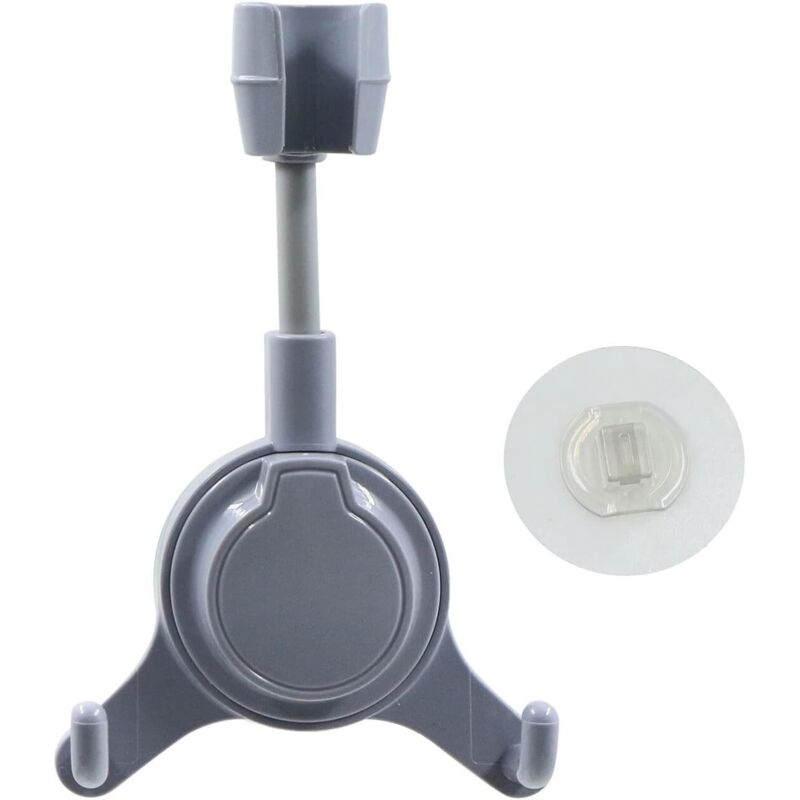 Tinor - Adjustable Shower Holder No Drilling - Adjustable Angle Waterproof Shower Head, with Hook for Bathroom, No Nails and Glue, Adjustable, Wall