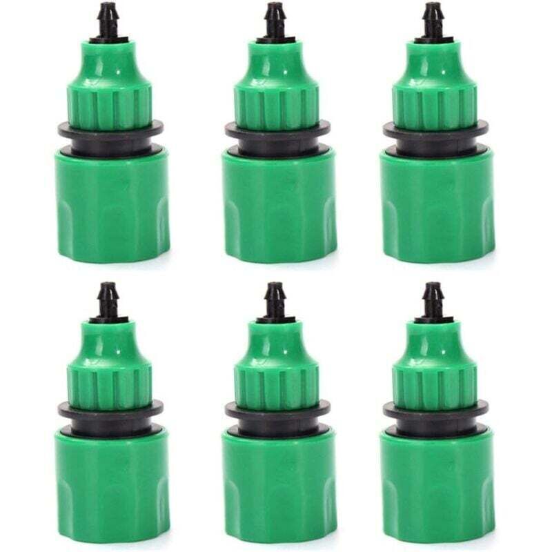 Ymyny - Garden Hose One Way Adapter Tap Connector Fitting for Irrigation Pack of 6 mumu