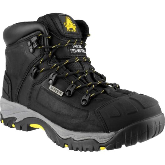 Amblers Safety As803 Waterproof Wide Fit Safety Boot Black Size 10