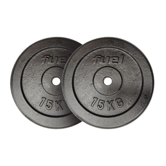 Fuel Fitness Cast Iron Standard Weight Plates - 2 x 15kg