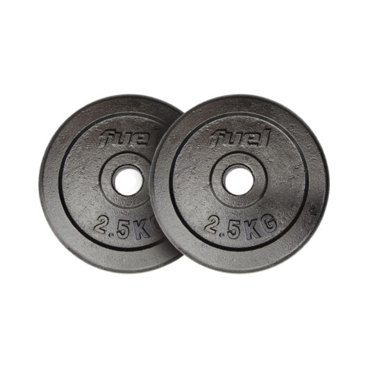 Fuel Fitness Cast Iron Standard Weight Plates - 2 x 2.5kg