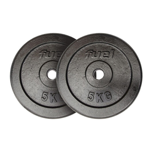 Fuel Fitness Cast Iron Standard Weight Plates - 2 x 5kg