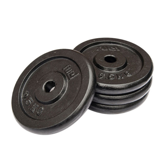 Fuel Fitness Cast Iron Standard Weight Plates - 4 x 0.5kg