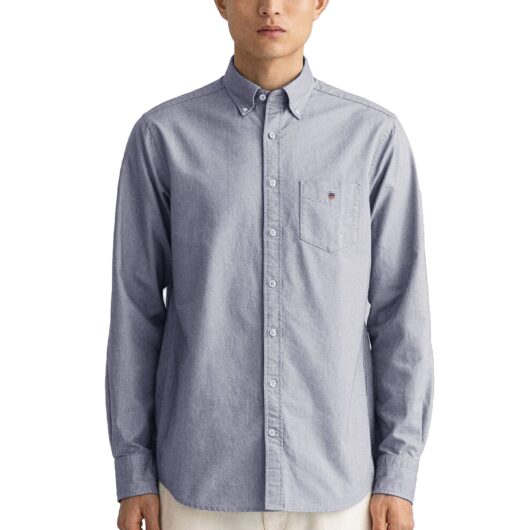 Gant Mens Regular Fit Shirt | The Oxford Shirt - Grey / S