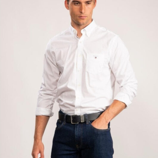 Gant Mens Regular Fit Shirt | The Oxford Shirt - White / S
