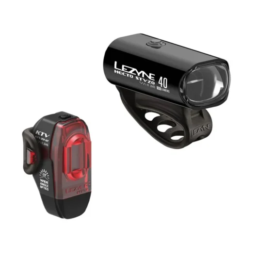 Lezyne Hecto Drive STVZO 40/KTV Drive STVZO Light Set Black/Hi Gloss