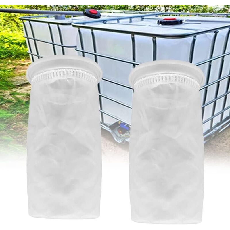 2 PCS Nylon IBC Filter, IBC Rainwater Tank Filter, Washable IBC Replacement Filter, Nylon Lid Filter - IBC Tank Lid Fitting (105 mm)