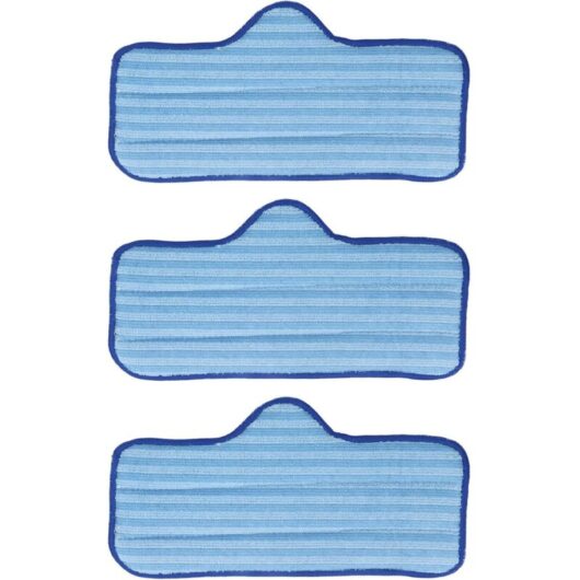3 Pieces Microfiber Mop Pads, Microfiber Mop Replacement Heads Replacement Pad Refill Mop Cleaning Cloth Accessory Fit for Mops