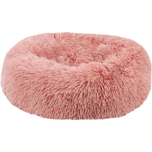 Calming Basket, Cat Bed, Pet Basket for Cats and Small Dogs, Cat Bed Cushion, Donut Dog Bed, Fits 40cm (1 Piece), Bean Paste