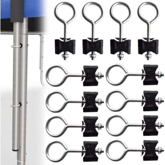 Ccykxa - 12pcs Trampoline Replacement Screws, Trampoline Spacers, Trampoline Accessories Kit, Trampoline Fitting for Large and Small Trampoline