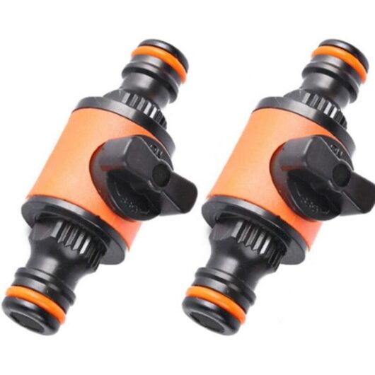 Ccykxa - a 2pcs with Quick Connector Garden Agriculture Plastic Watering Extend Hose Irrigation Pipe Fittings Hose Connectors