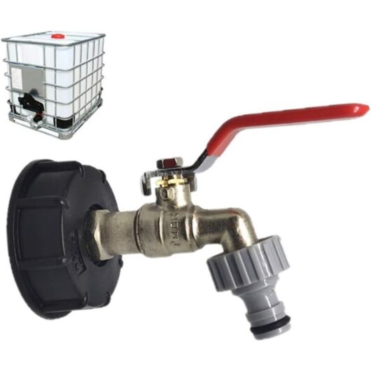For IBC Tank Adapter, 1/2 Inch Faucet Outlet Connector Valve, Faucet Garden Hose Fittings